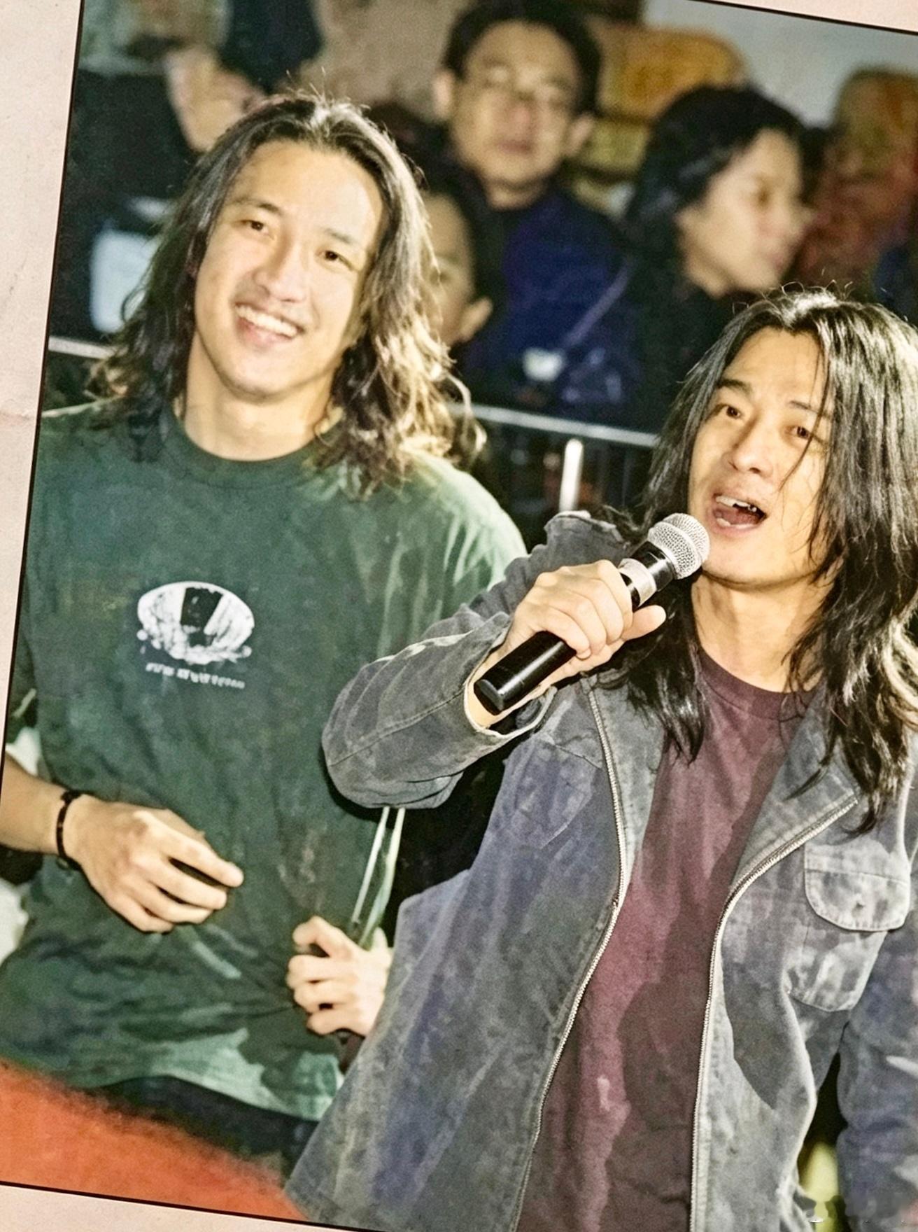“魔岩三杰”、继续……窦唯，张楚，何大壮（他旁边那位你认识吗？）。 ​​​