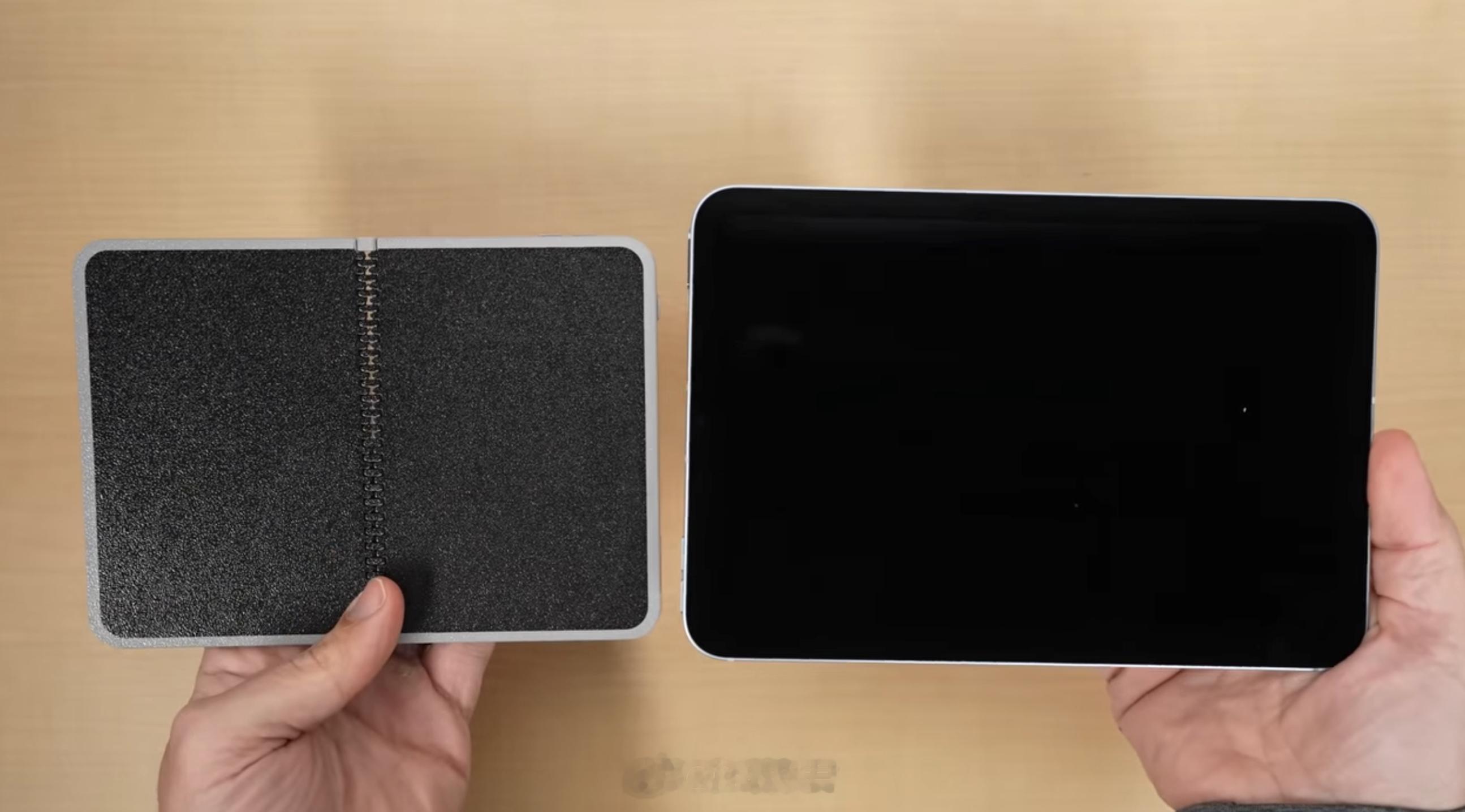 折叠屏 iPhone（打印版)对比iPad mini折叠屏 iPhone（打印版