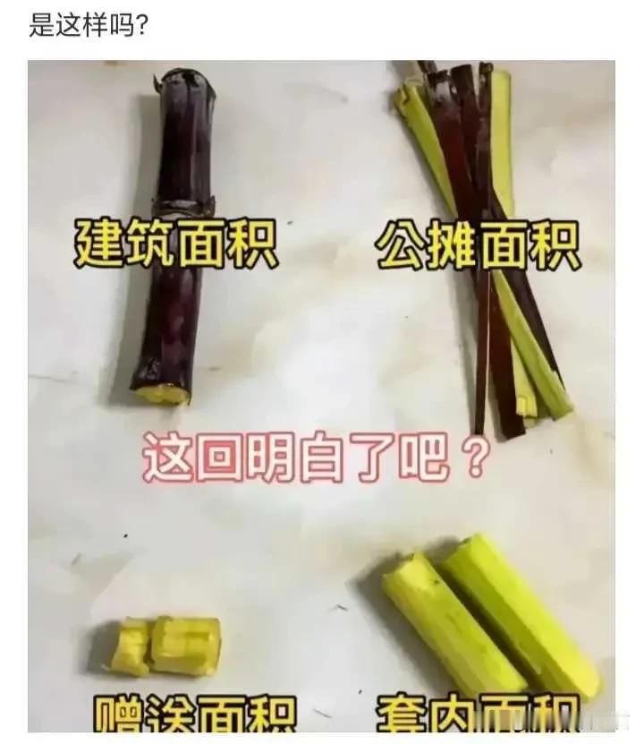 关于建筑面积和公摊面积，还有套内面积，赠送面积等建筑知识，用榴莲或柚子比喻比甘蔗