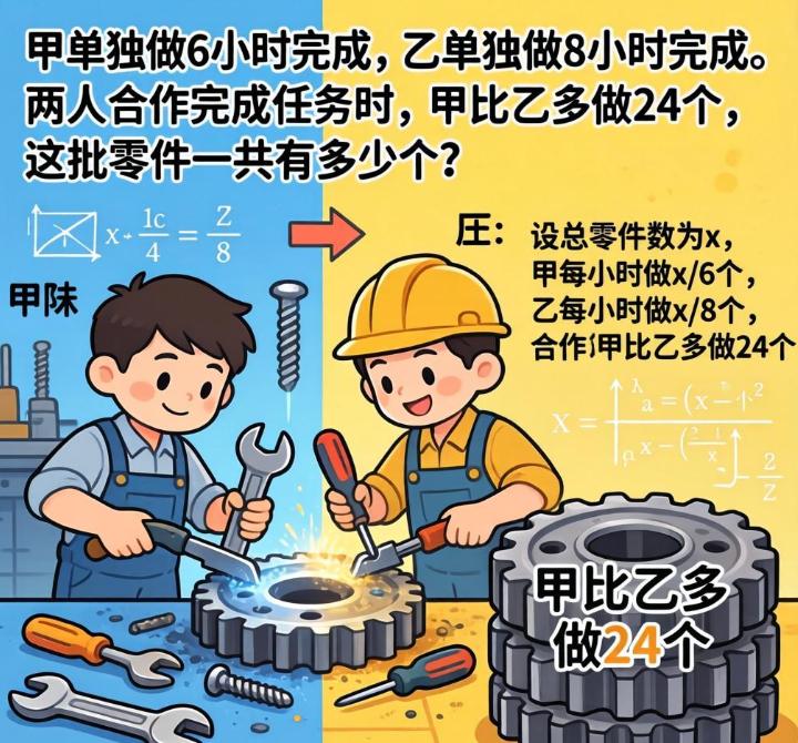 小学数学高频工程题！吃透这2种解法，孩子考试不丢分

很多小学生最怕工程合作应用