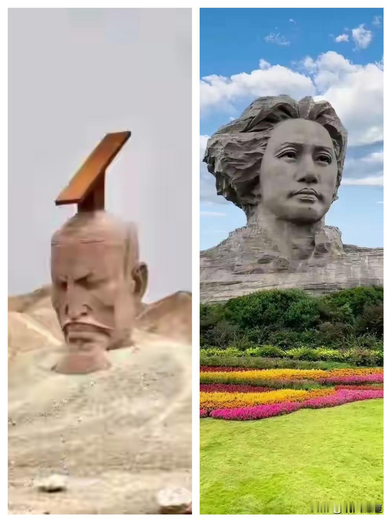 同样是名家美院操刀，毛主席雕像和汉武帝雕像的差距咋就这么大？一个眼含星光藏着家国