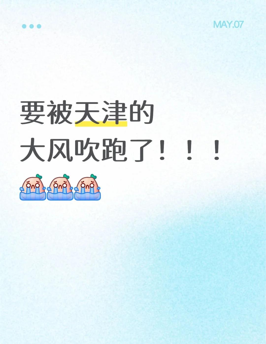 天津这个风是认真的吗！！😭😭😭
怎么天天这么大风！！这天气变化无常 今天的