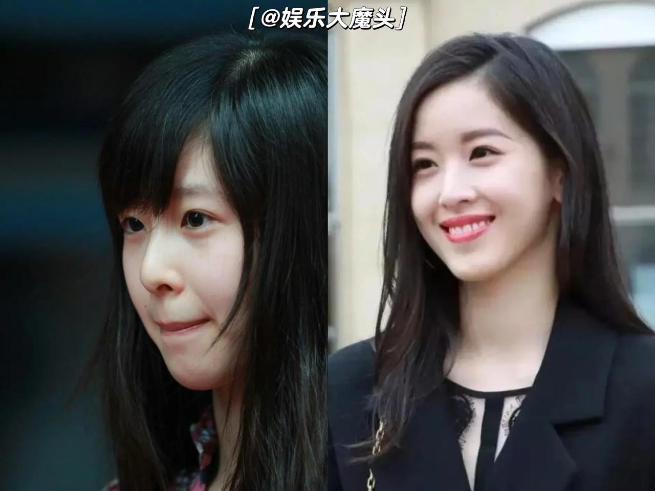 18岁的奶茶妹妹vs 30岁的章泽天
30岁前的长相是父母给的，30岁后的长相是