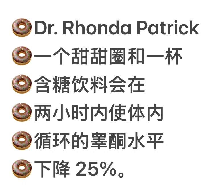 过量糖摄入可能降低25%的睾酮水平