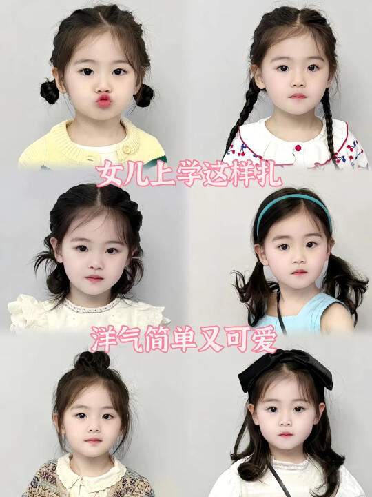 你们要的可爱发型教程来喽～