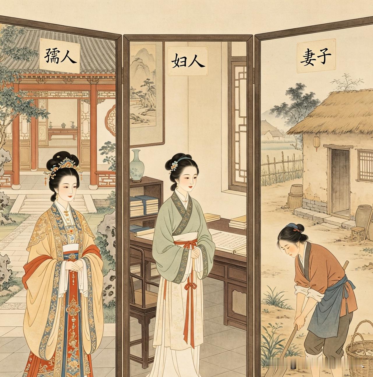 一直以为成语妇孺皆知里的妇、孺，指代的就是寻常百姓家的女子和孩童。
查阅古籍才发