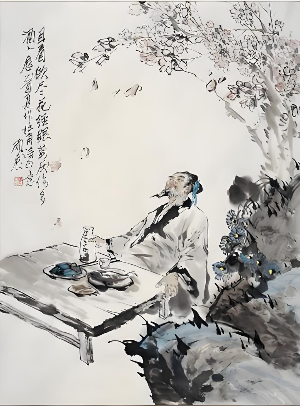 上联：把酒观秋衰落叶
下联：[比心]

网络图片/诚谢侵删