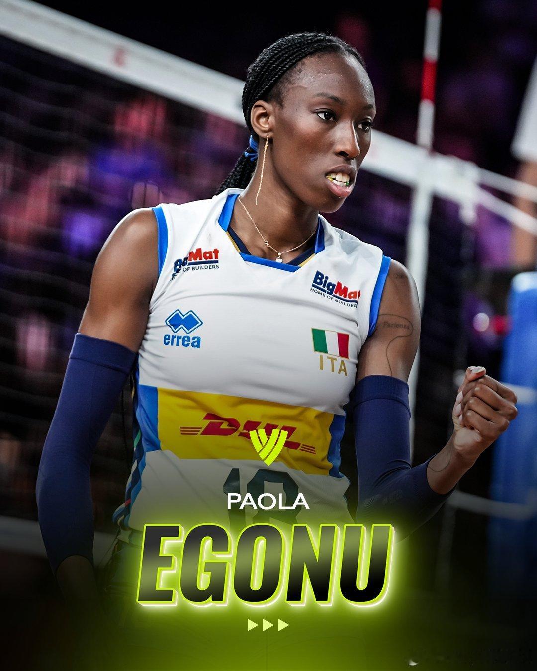 ✅2024女排年度最佳球员：1️⃣🇮🇹艾格努（接应）2️⃣🇧🇷加比（主攻