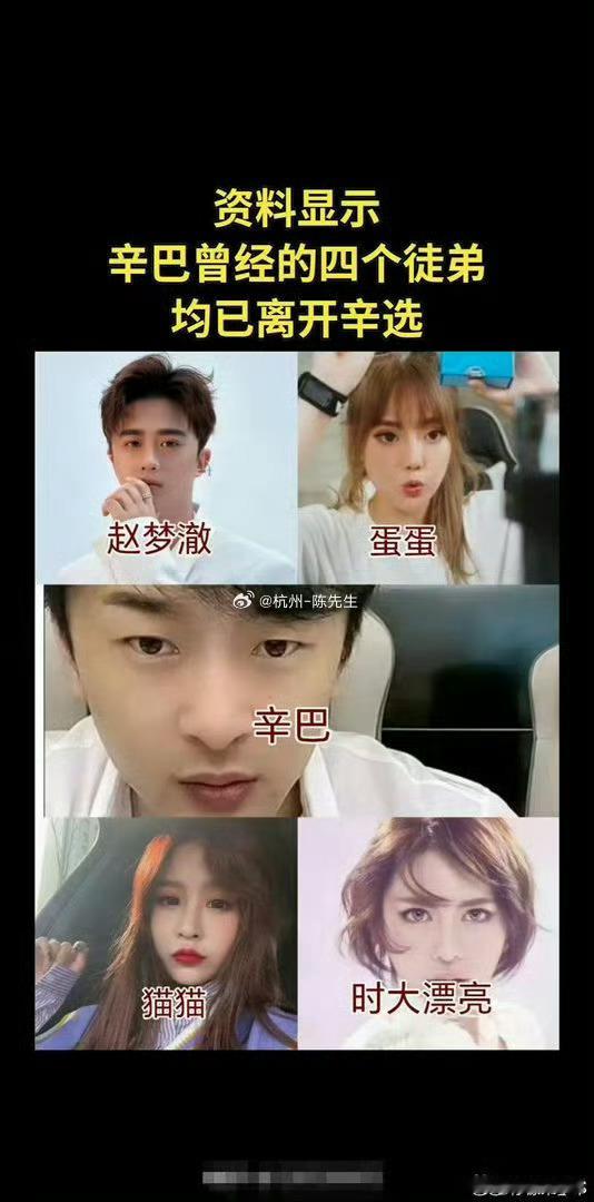 辛巴原四大徒弟均离开辛选互联网看看就好天下没有不散的宴席当价值发生变动的那一刻开