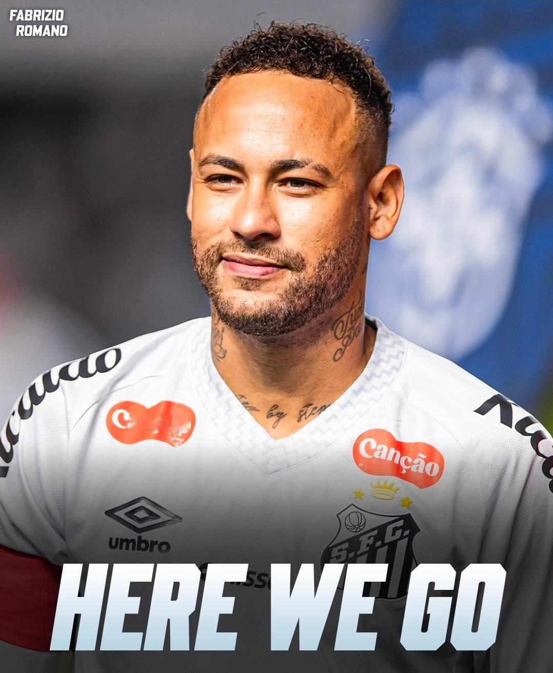 罗马诺HWG确认：33岁内马尔与桑托斯续约一年名记罗马诺用标志性的“Here W