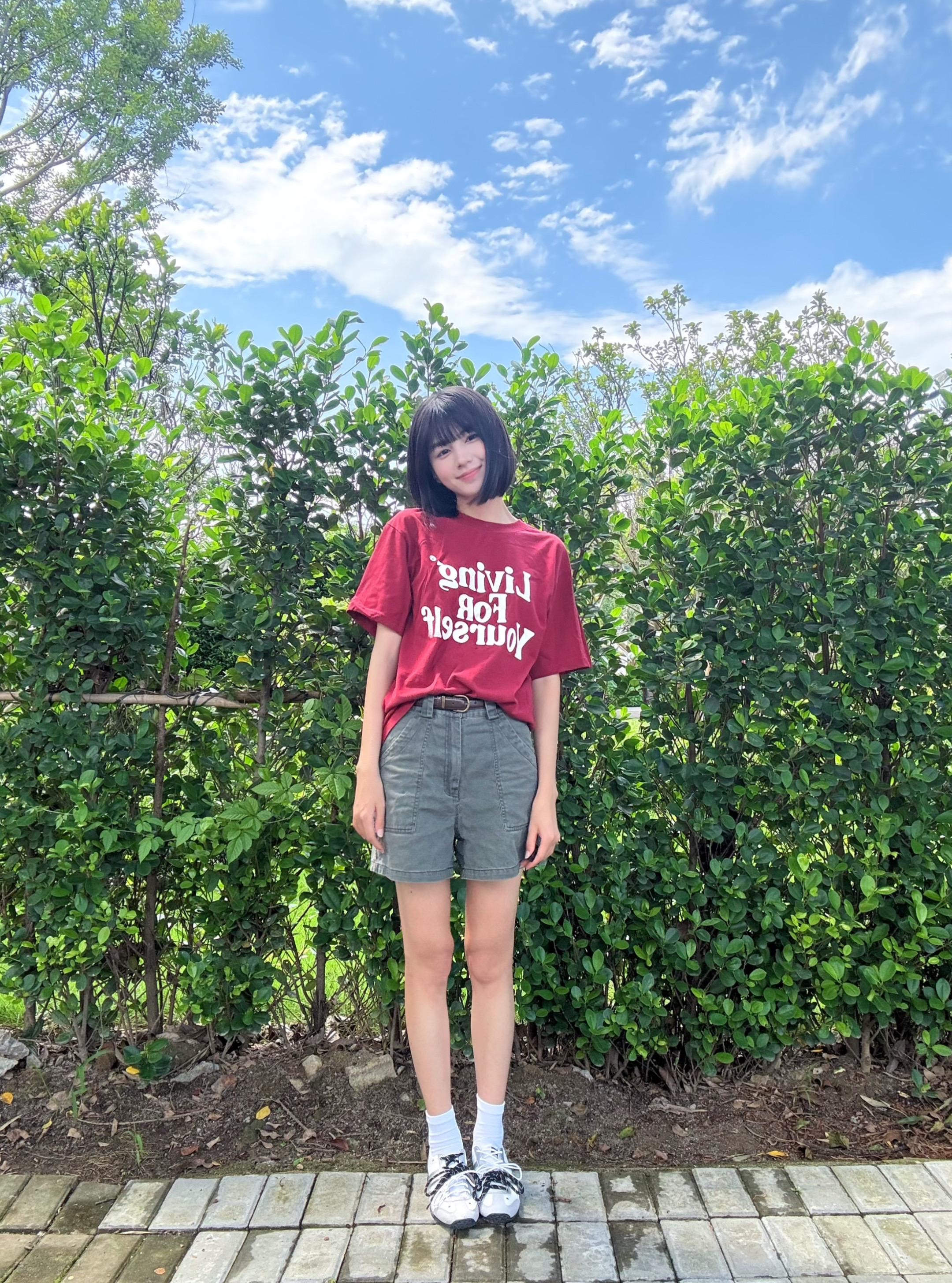 丛林老虎 短发 分享照片 夏季穿搭少女感夏日ootd 夏天元气感