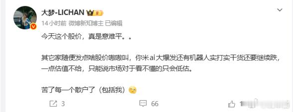 小米股价是大家所看不懂的 