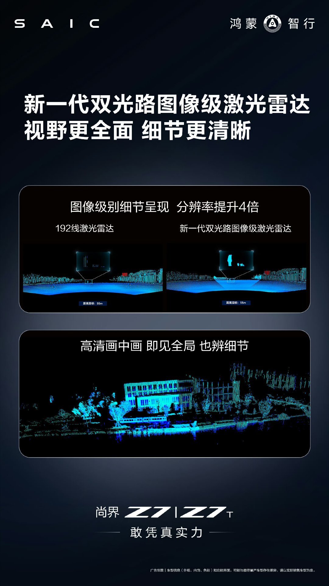 尚界Z7尚界Z7T360度全维感知无死角，✅整车拥有36个传感器，全维立体融合感