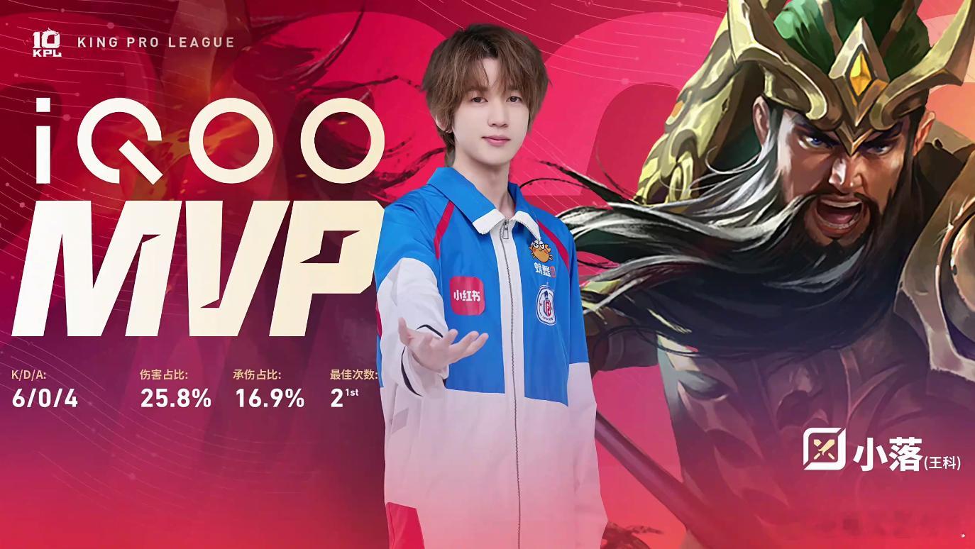KPL  小落这波操作简直帅炸了！💥 关羽也太酷了吧！小落关羽太C了LGDNB