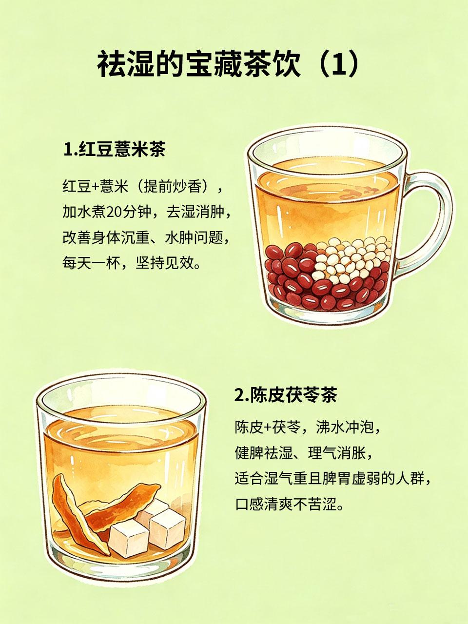 祛湿的宝藏茶饮，亲测巨管用
秋冬湿气重，容易出现身体沉重、舌苔厚腻、大便黏马桶、