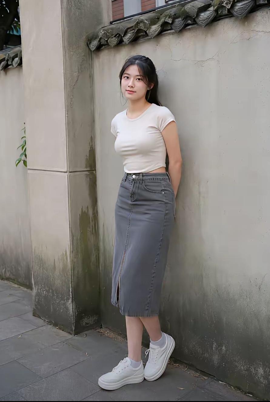 如果娶这样的女孩为妻，你会心动吗
 
一身简简单单的穿搭，没有华丽的装饰，干净清