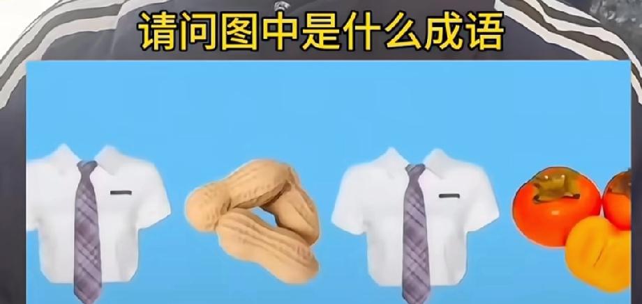 如果有三千万存款，不工作可以吗衬衫领带配花生柿子，这个成语你猜到了吗？评论区晒答