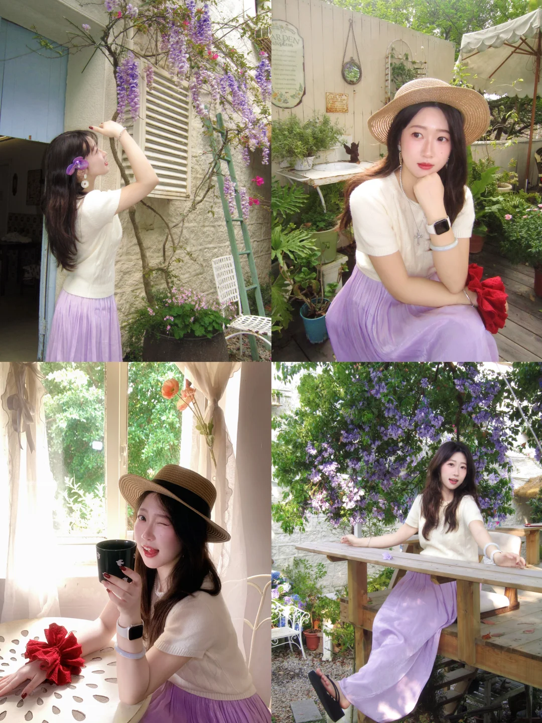 平潭陪拍｜紫藤花下.⋅𐙚ྀ ⊹🪻 ✧ ˚.