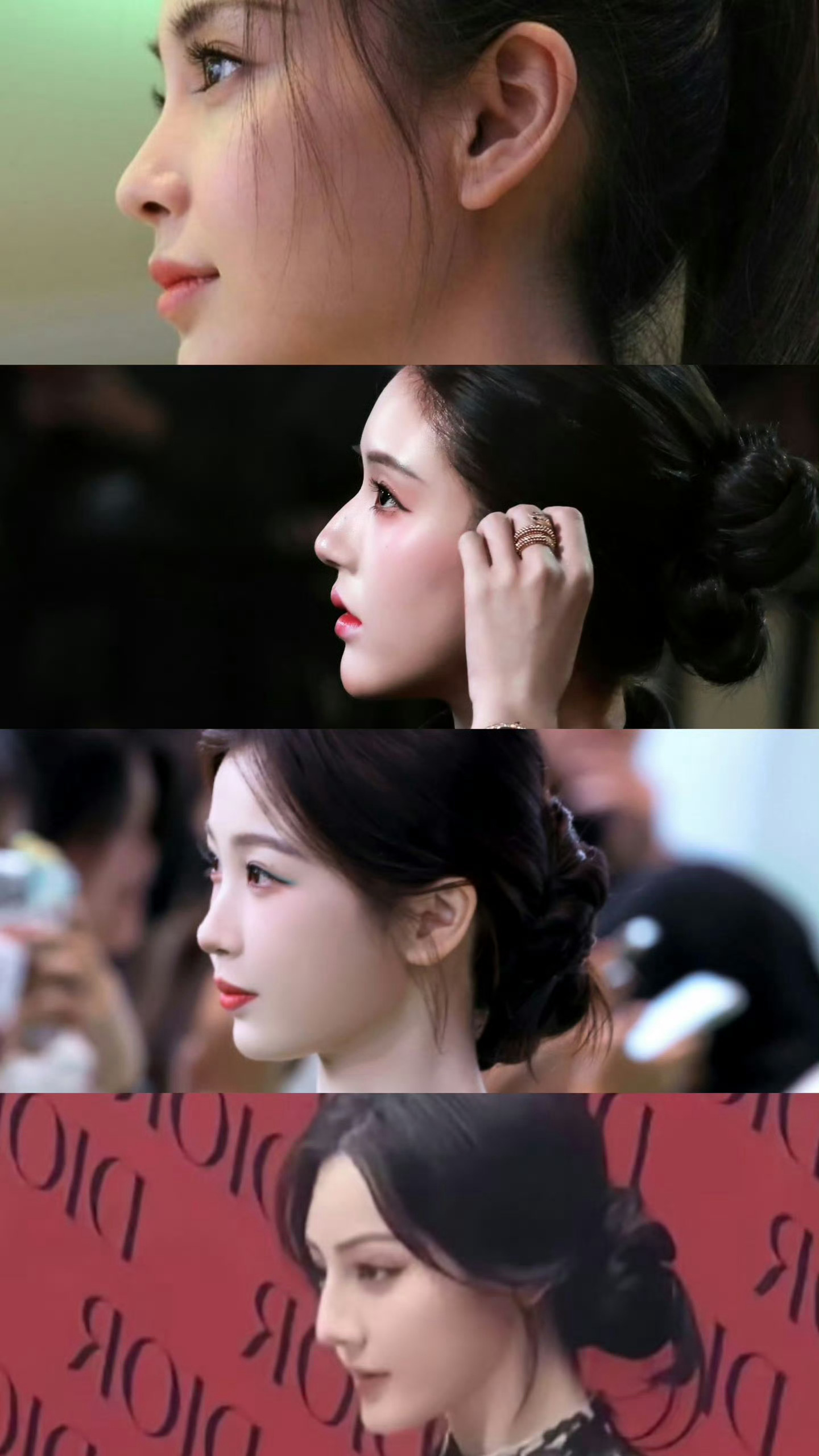 4位顶级美女的侧颜，你最能get谁？Angelababy丨赵露思丨迪丽热巴丨虞书