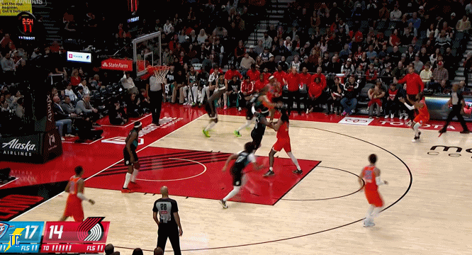 以赛亚乔三分三连击！！雷霆11连胜雷霆vs开拓者雷霆