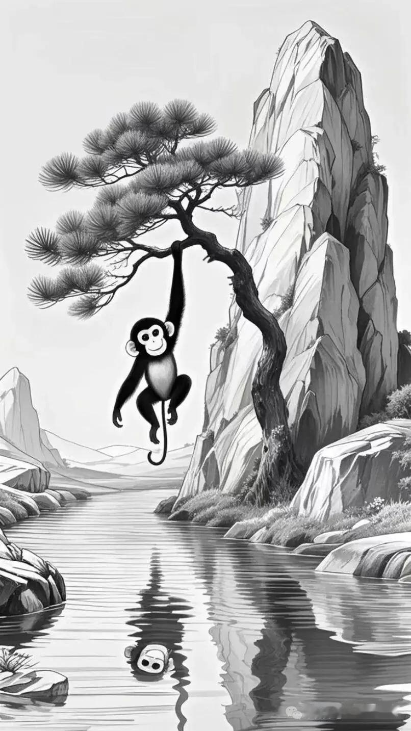 看图识脸？
这幅山水画藏着3张人脸，你能找到吗，快来试试你的运气吧？