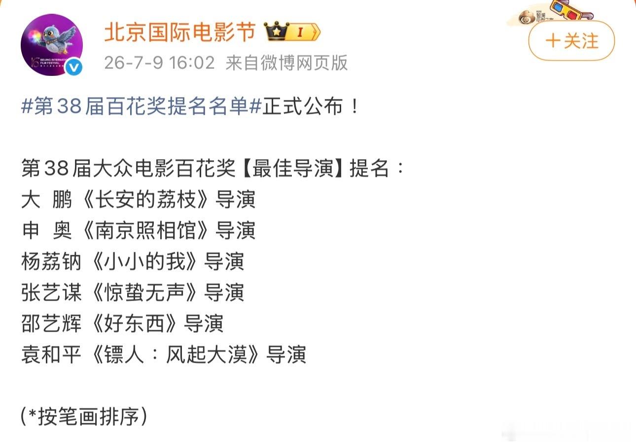第38届百花奖提名名单出来了：最佳男主角：王宝强  《唐探1900》饰阿鬼（唐贵