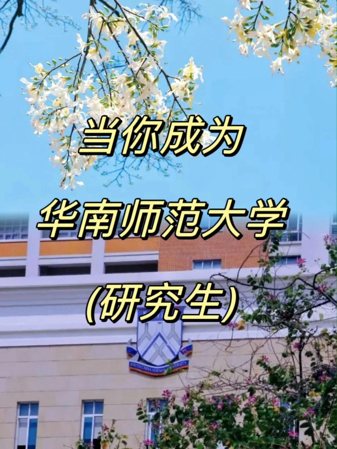 上岸预警☀️当你成为华南师范大学研究生！