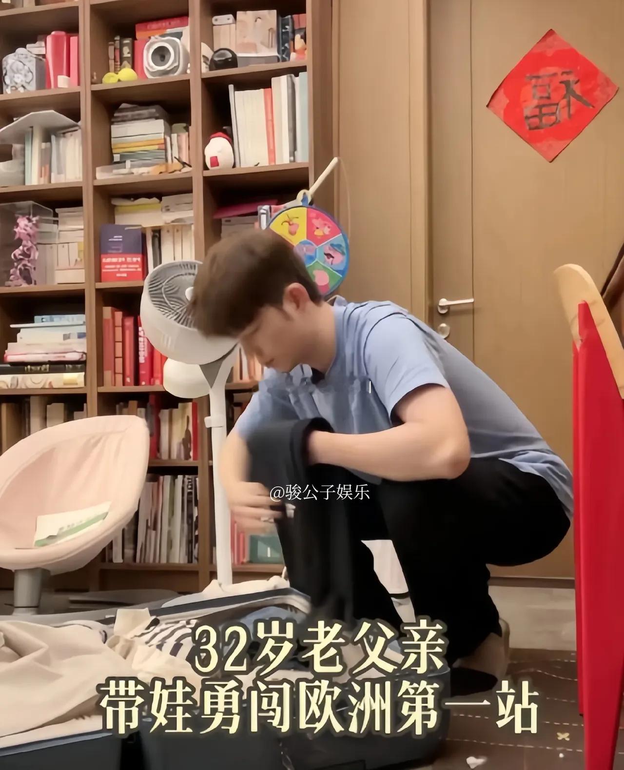 董力带儿子去法国看妈妈，混血儿子完美地遗传了父母的优良基因，颜值好高！ ​​​