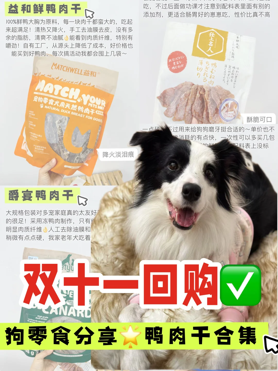 狗狗独爱零食分享！热门鸭肉干大测评！
