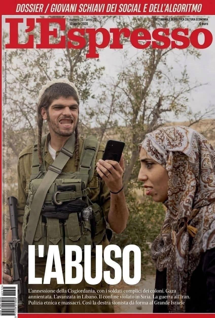 恶魔在人间！

意大利杂志《L'Espresso》的封面刊登了一张照片，照片中一