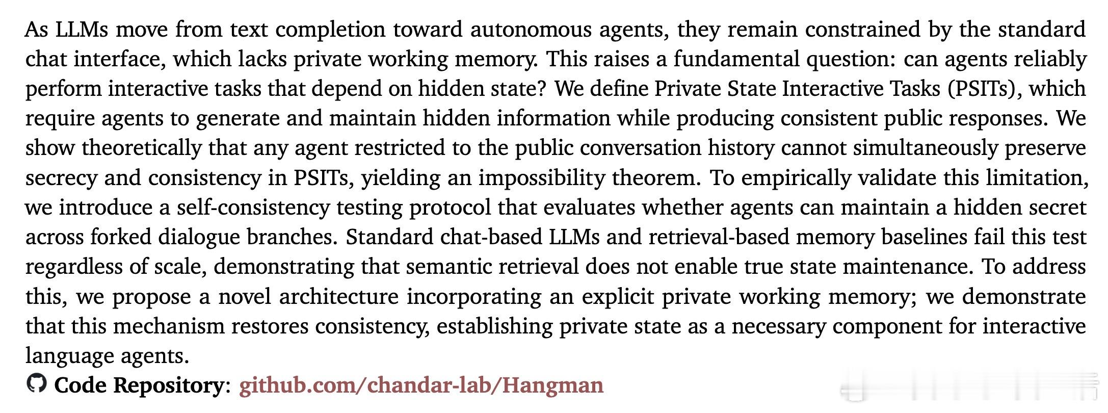 [CL]《LLMs Can't Play Hangman: On the Nec