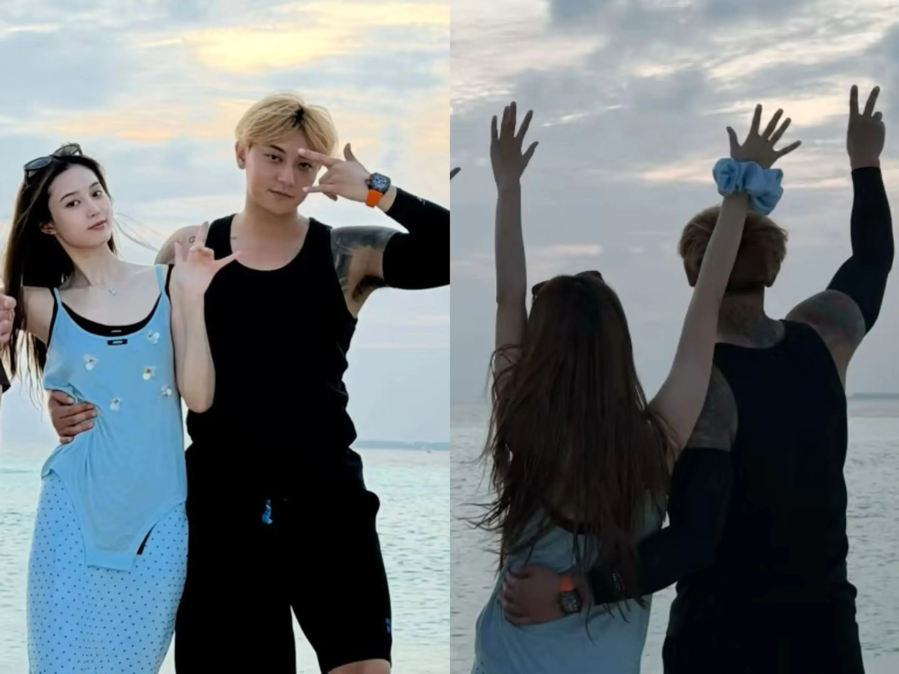 黄子韬徐艺洋马尔代夫度假。黄子韬徐艺洋去马尔代夫过新年，小两口甜甜蜜蜜的好惬意