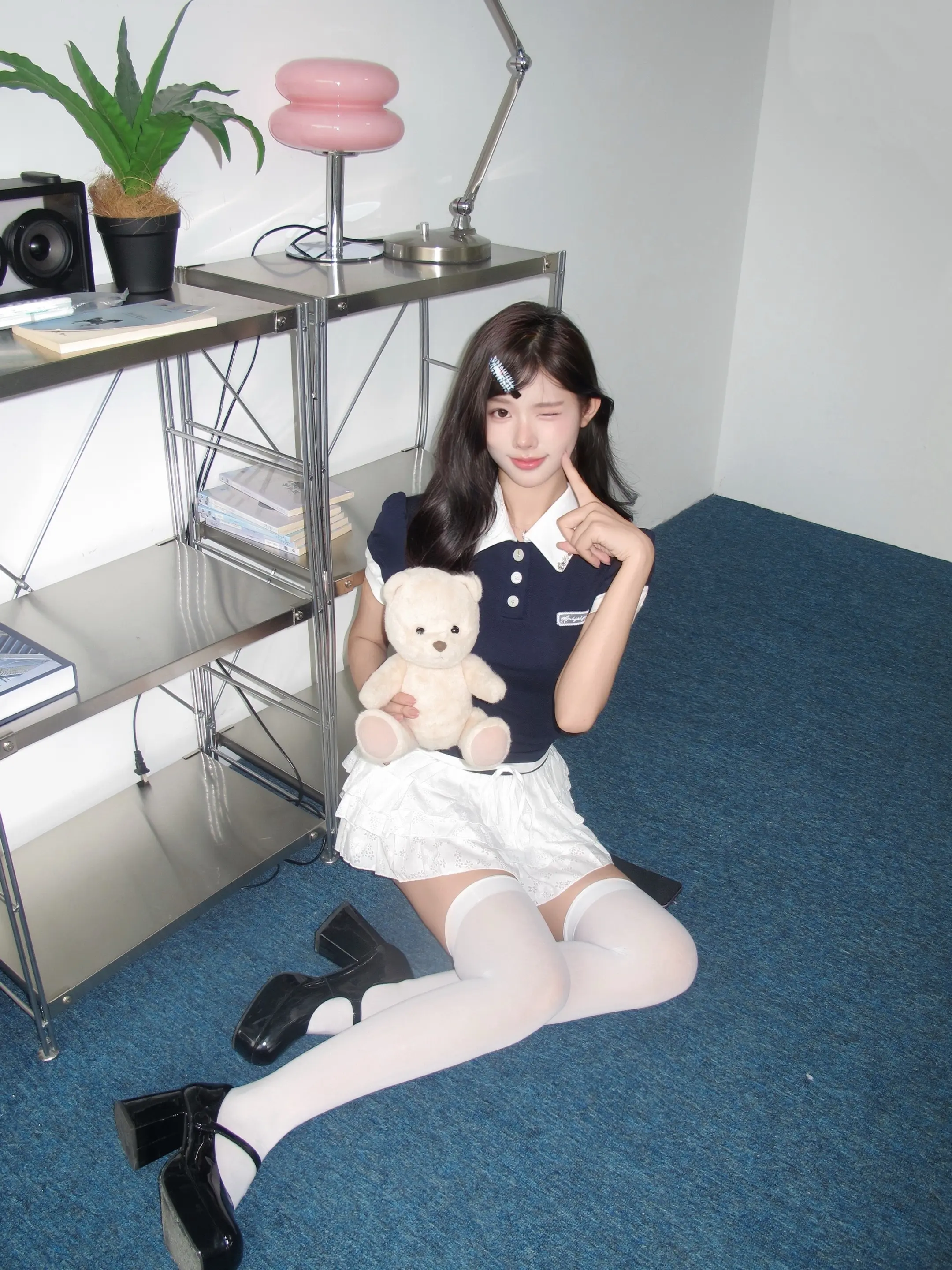 🧸。学院风的一套 今日inspo 是韩国女高