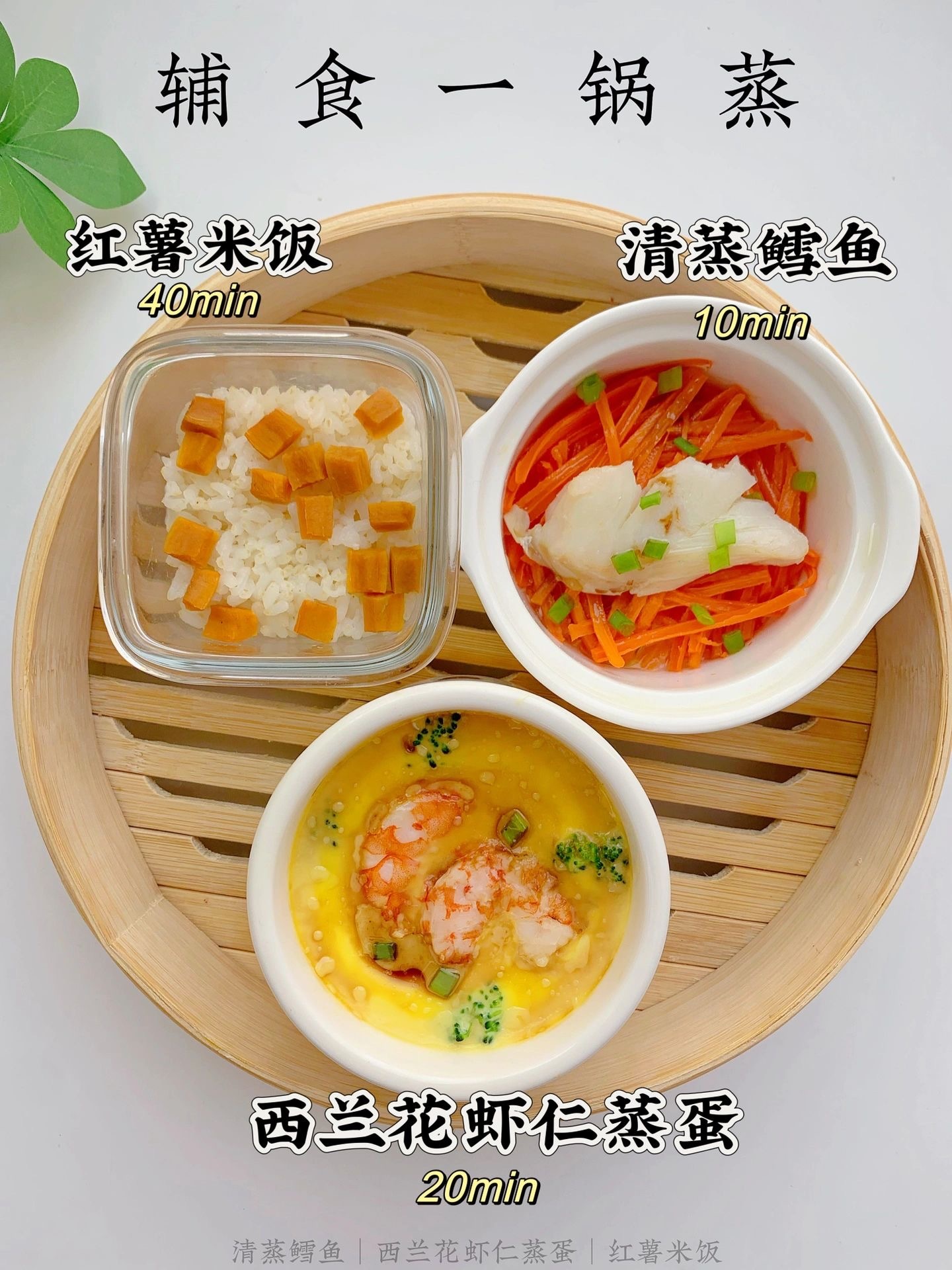 分享几款宝宝一锅出辅食料理清蒸是最大程度保留食物风味和营养的做法对宝宝来说是最好