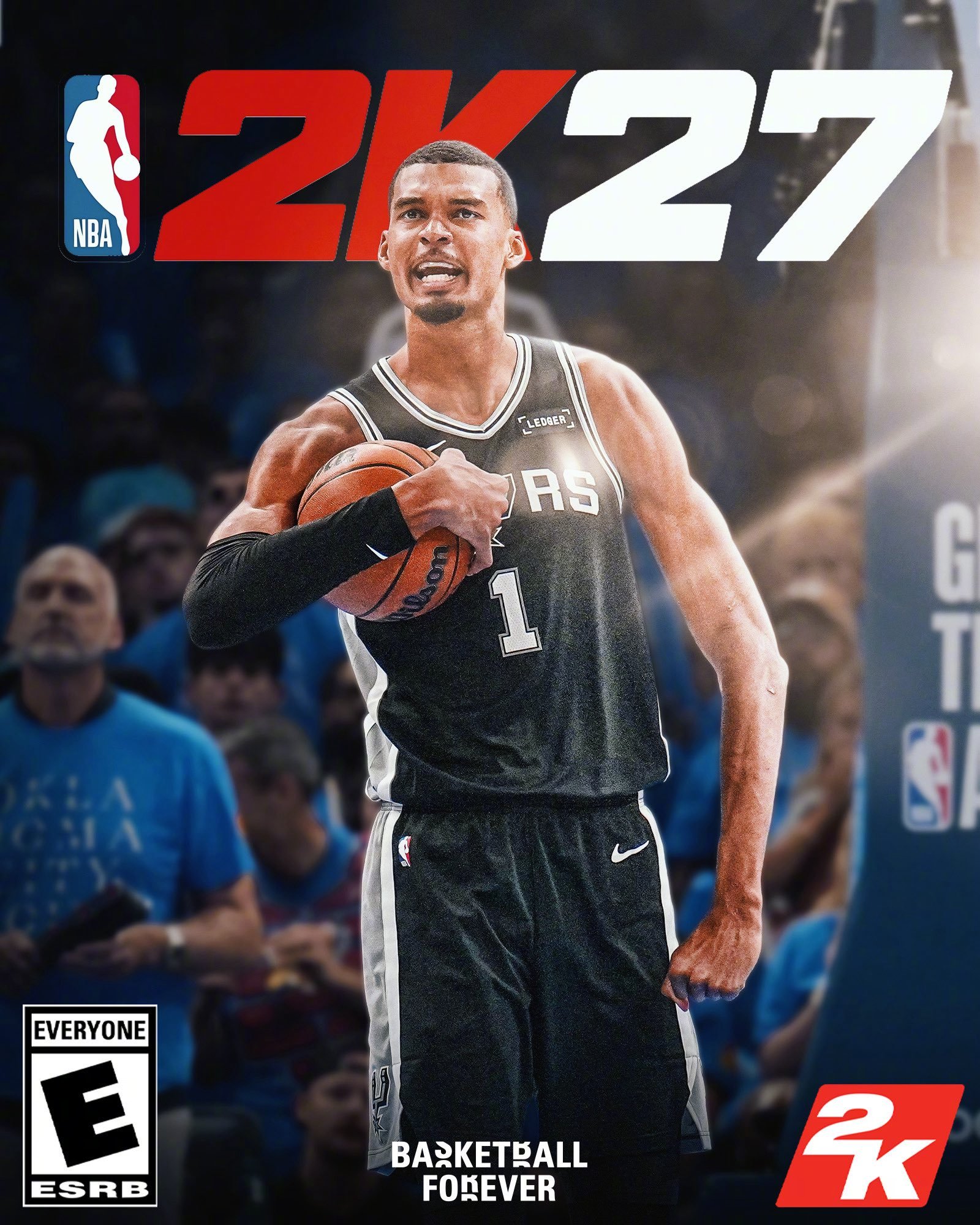NBA 2K27👽维克托·文班亚马将成为2K27标准版封面球星，游戏定于今年9