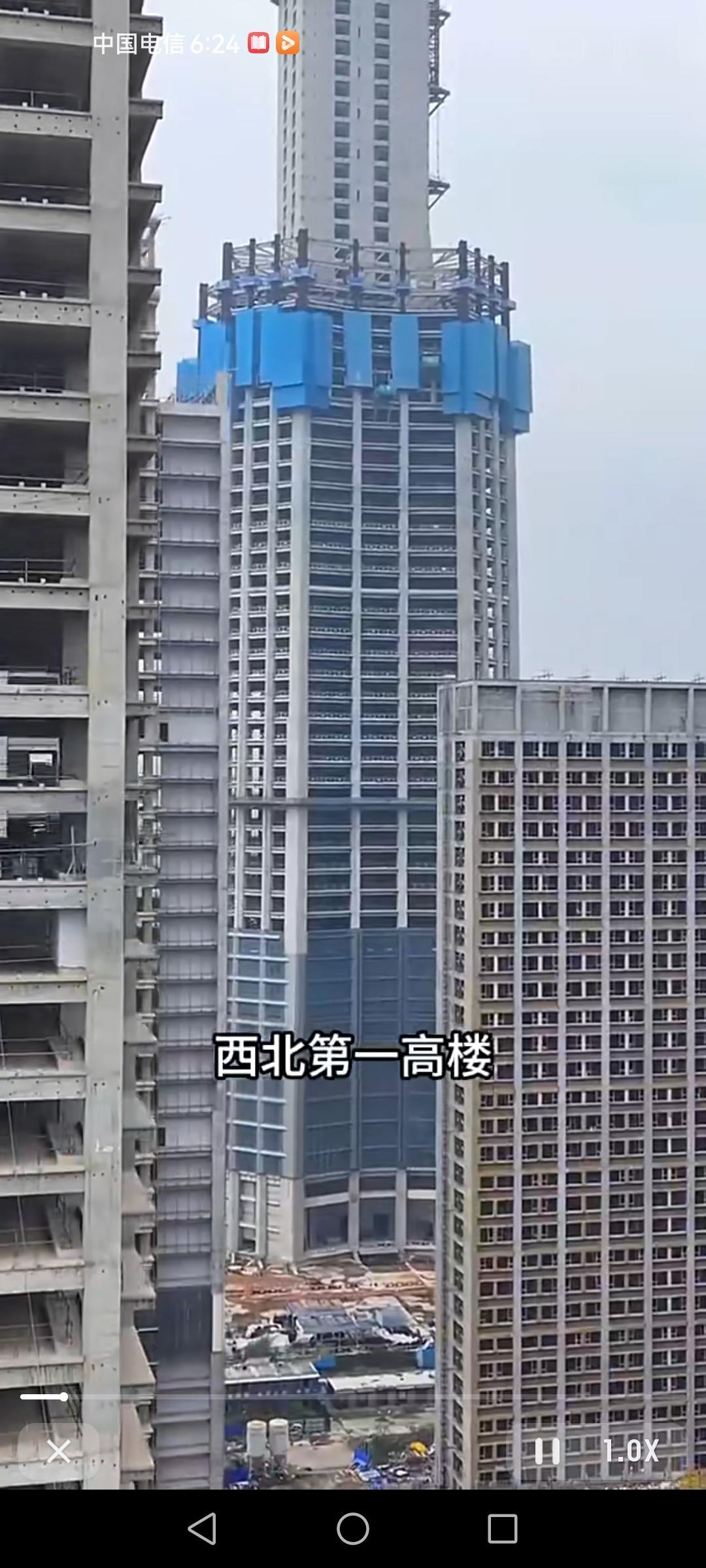 中国国际丝路中心大厦号称西北第一高楼，坐落在陕西西安西咸新区沣东新城。它原设计5