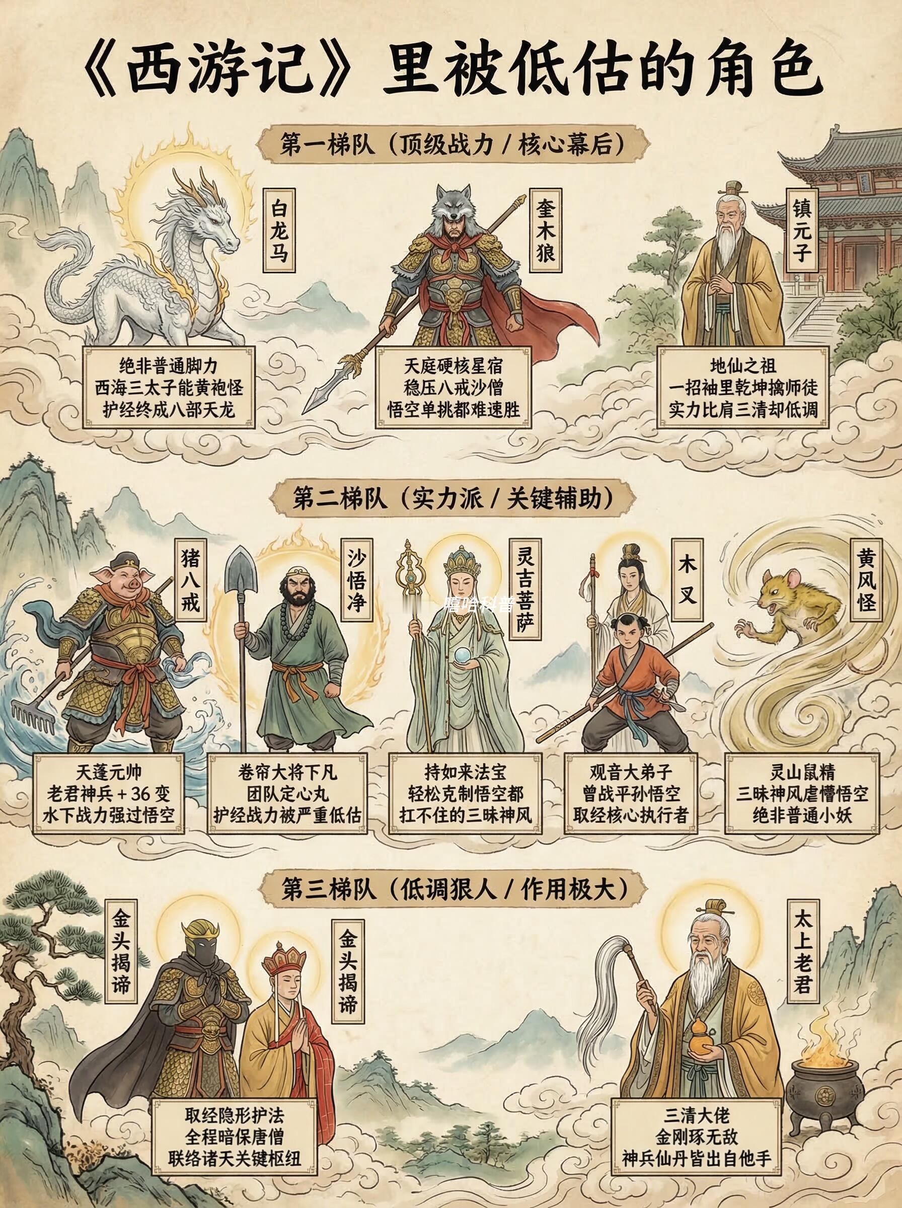 西游记中被低估的角色，个个深藏不露 