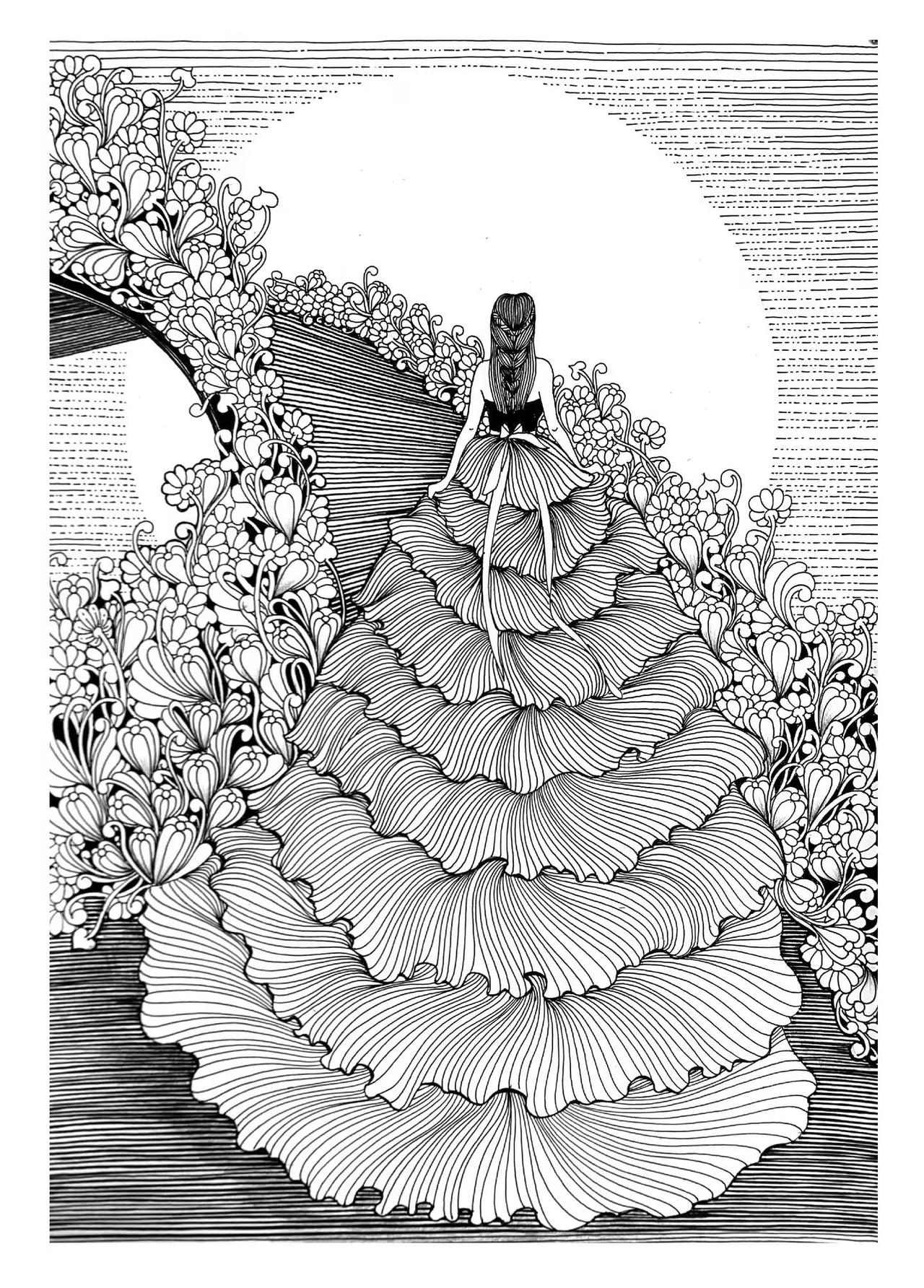 女神节快乐画画 手绘控笔练习