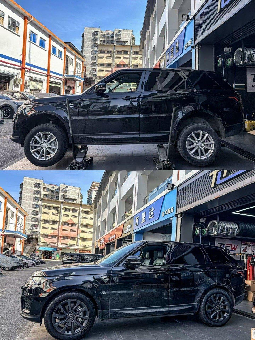 路虎揽胜 完工 原厂19寸 升级新款21寸 