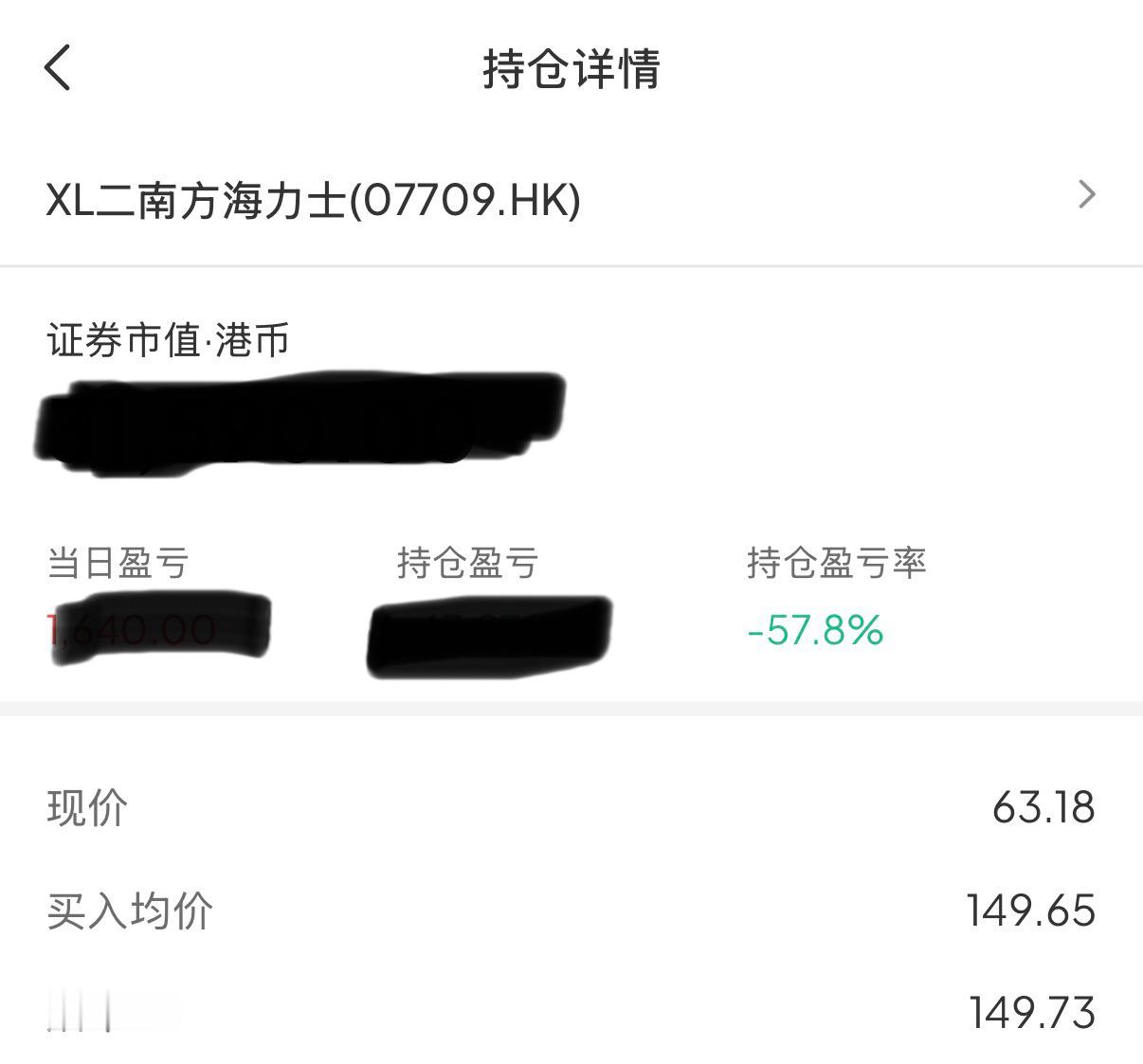 是谁买了这个倒霉股票啊原来是我啊南方两倍做多海力士已跌近70%