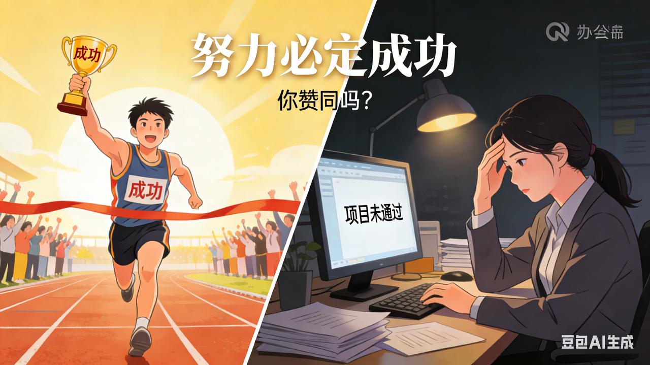 有人说“努力必定成功”你赞同吗?我并不完全赞同“努力必定成功”这句话。努力是成功