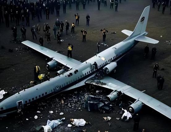 凌晨的机场突发惊魂一幕，美国一架货机刚离地就出大事，机身直接往下栽，飞行员拼尽全