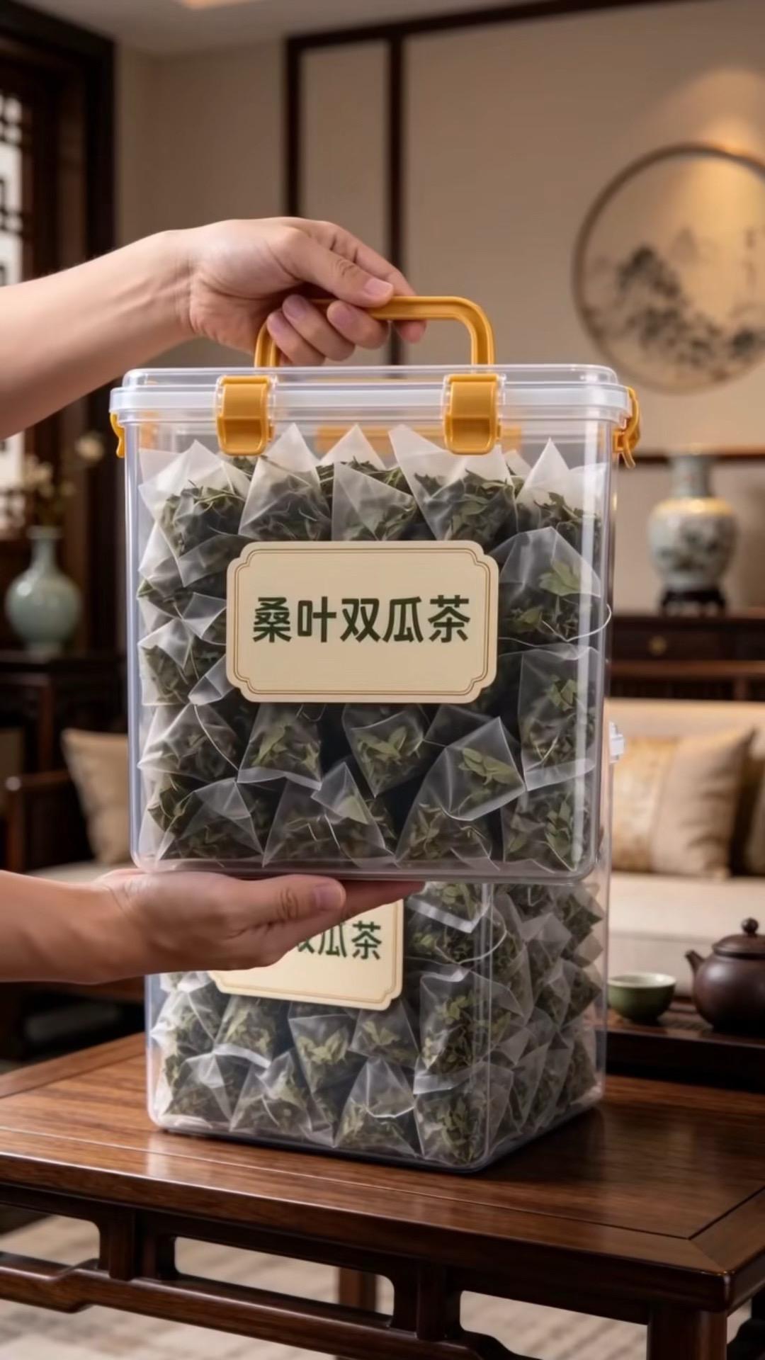 老桑叶配双瓜，草本原香。独立茶包冲泡方便，日常解腻轻养身，每一口都是大...