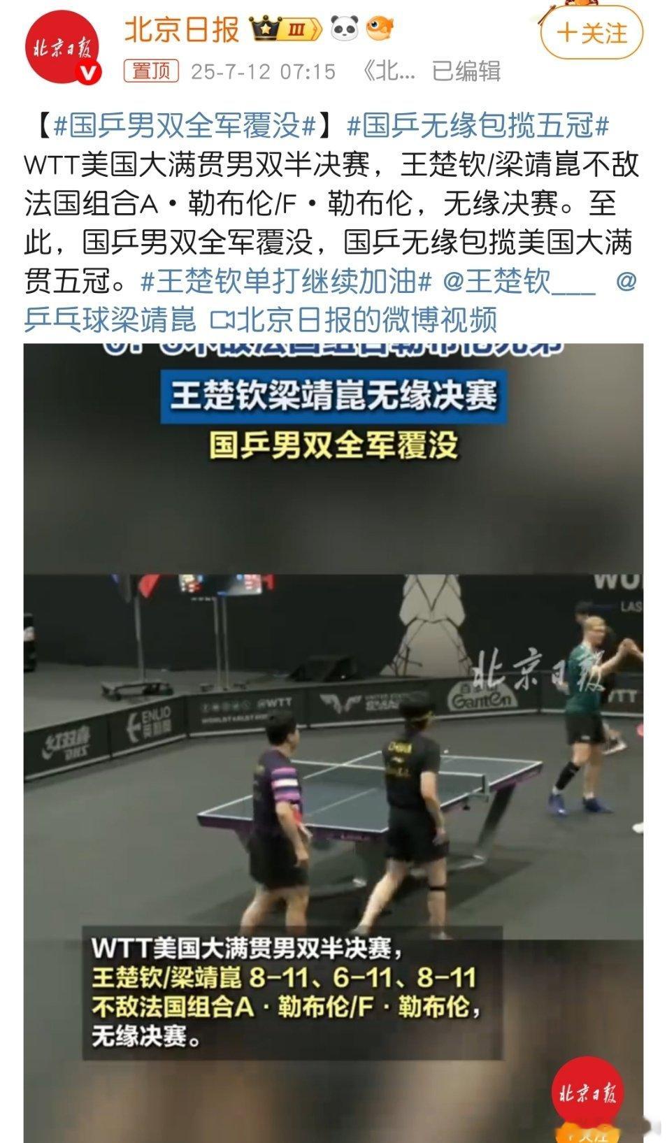 国乒无缘包揽五冠我觉得没啥，已经四连冠了，非常好的成绩。可以适当的让运动员休息一