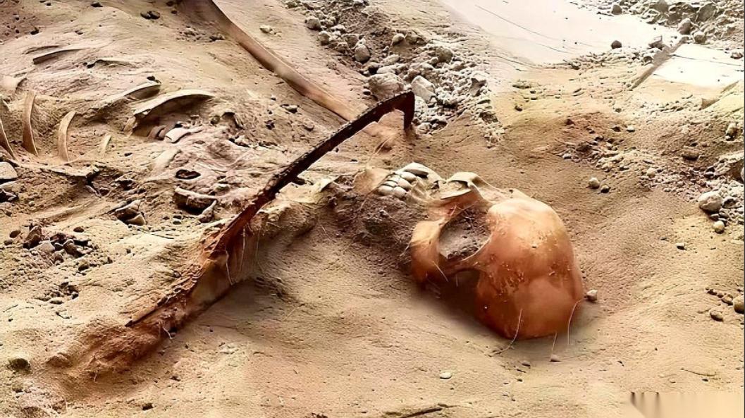 河南舞钢，一台挖掘机挖出了1068具遗骸。 司机一铲子下去，看到不对劲，当场关了