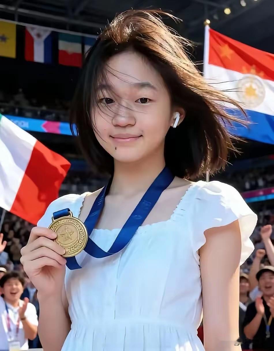 全红婵是越长大越漂亮了，谁还记得那个14岁的小黄毛丫头，如今站在了跳水舞台上的巅