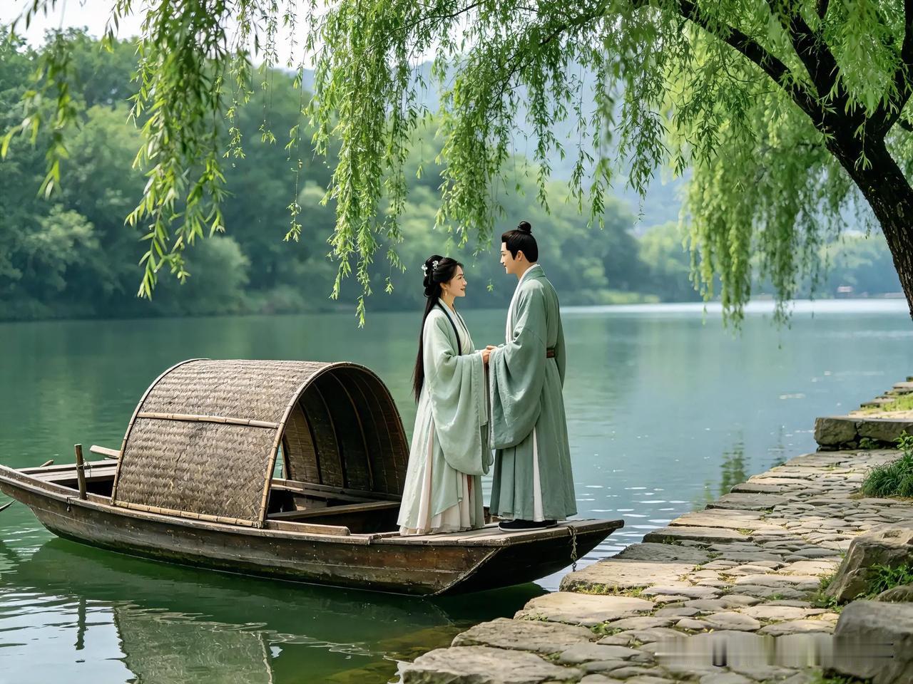 上联：魂断江南杨柳岸
下联：有请雅士[玫瑰][玫瑰][玫瑰]