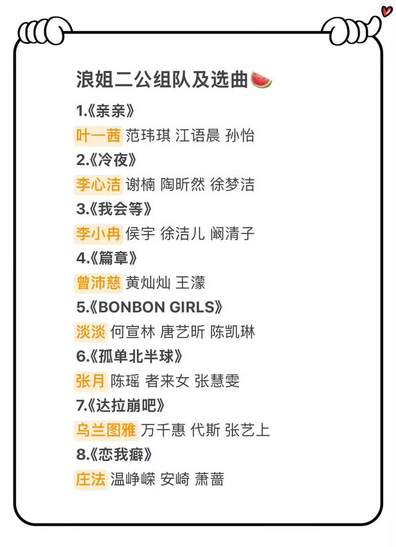 曝浪姐二公赛制这个赛制给队长的压力真的很大啊！太虐了，二公哪位队长哭啊 乘风20