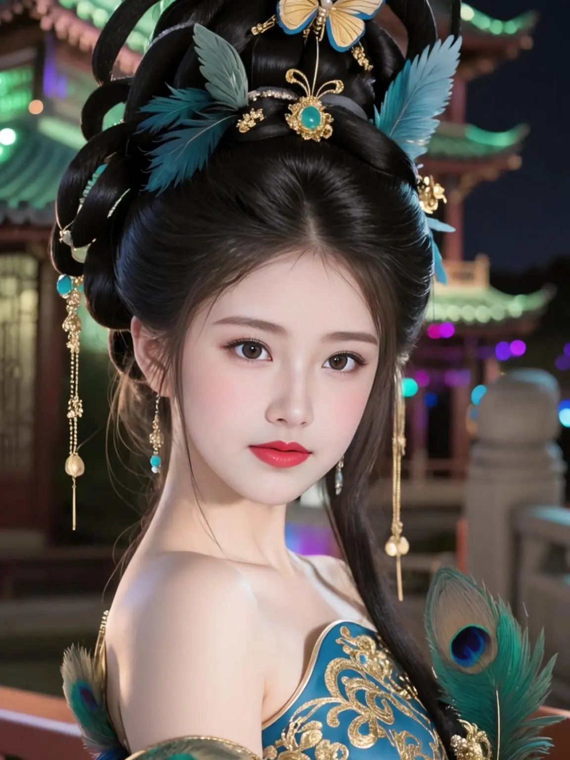 AI古风美人图 ai创作 ai谁拍谁美 原创Ai作品古风