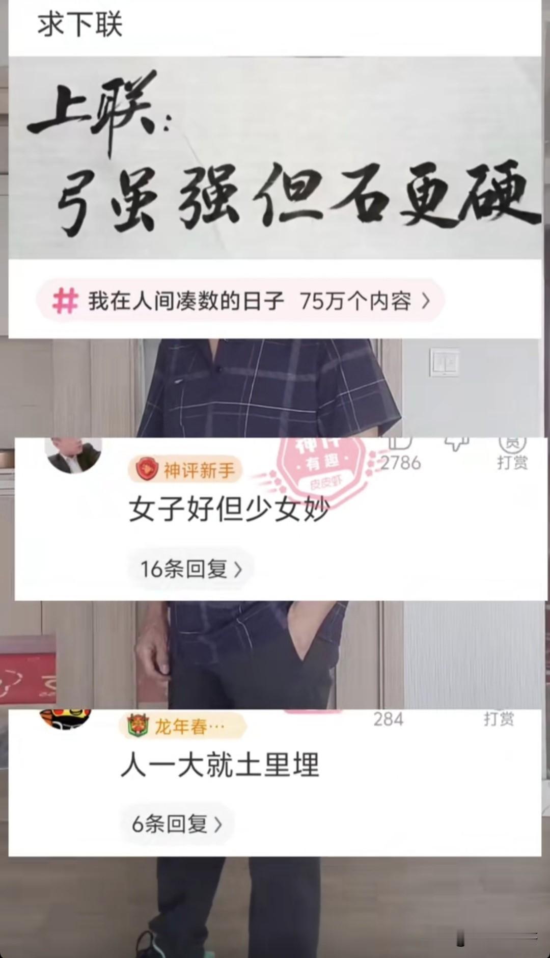 你们觉得这两个下联，哪个更胜一筹呢？